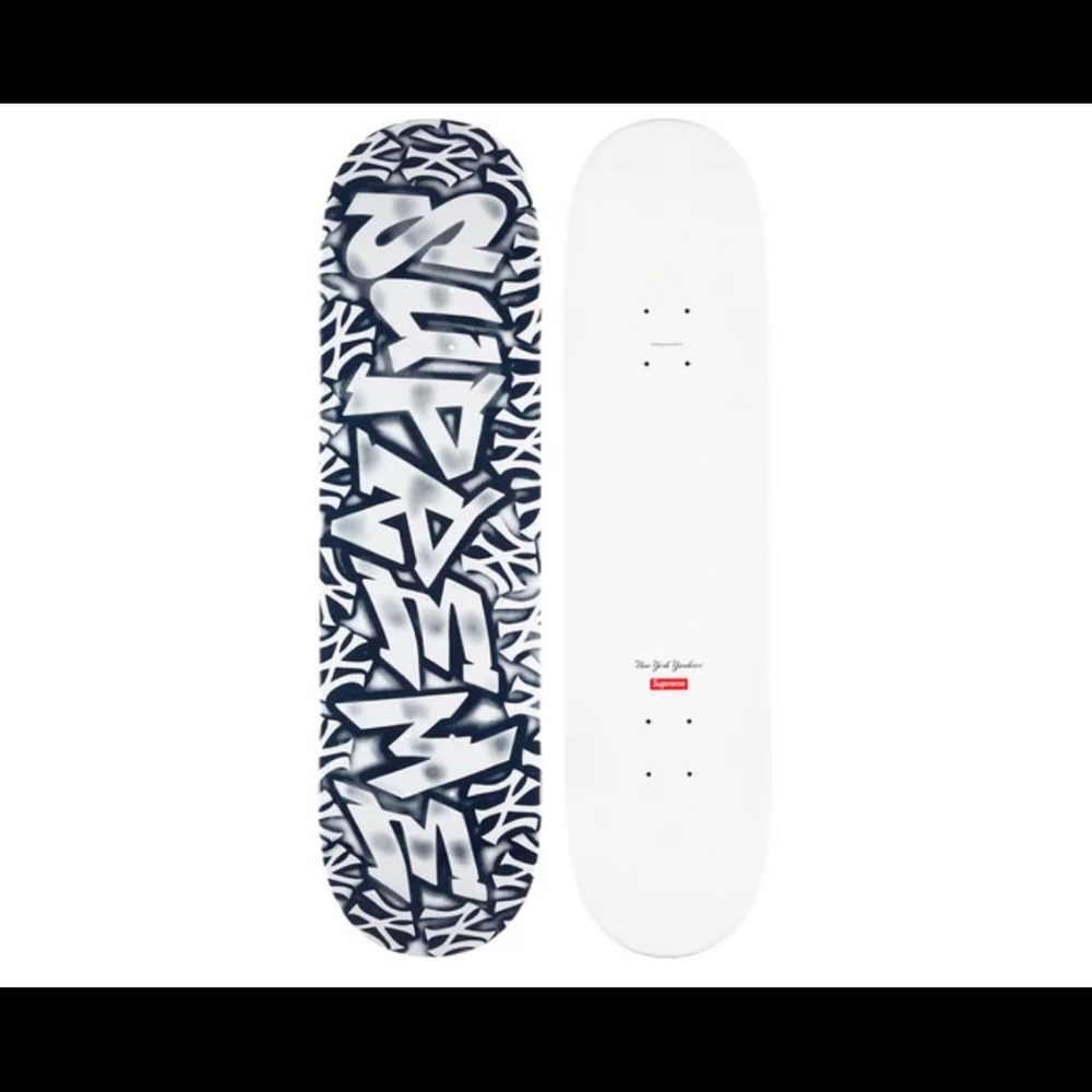 Supreme / New York Yankee Airbrush Skateboard